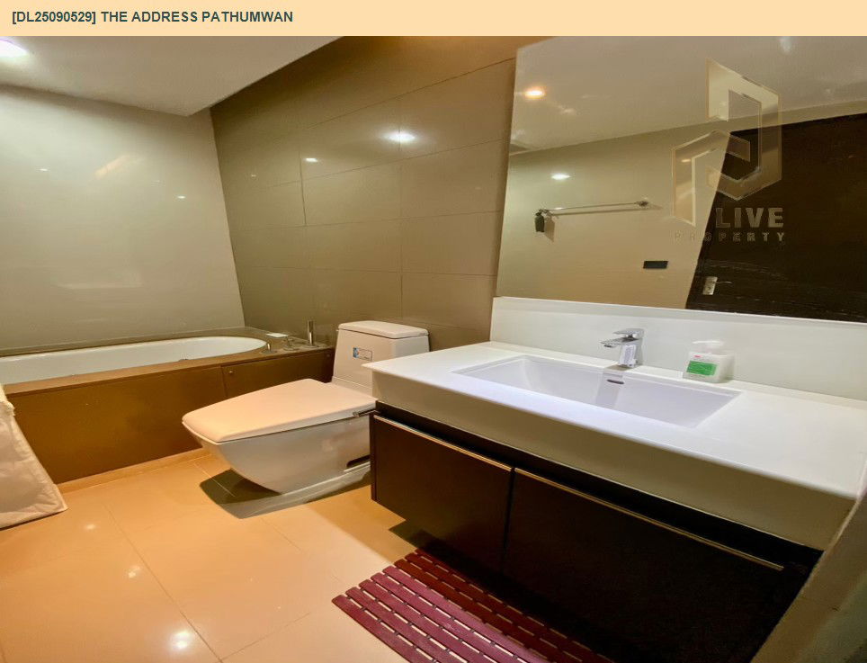 picture DL25090529 Condo for rent, The Address Pathumwan near BTS Phaya Thai, ready to move in, call urgently 0653619502 LineID @534wlwof - 7/12