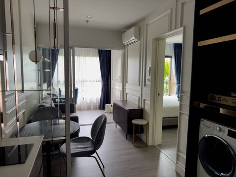 for rent : The Parkland Charan-Pinklao ,1 bed size 35 sq.m. with washing machine