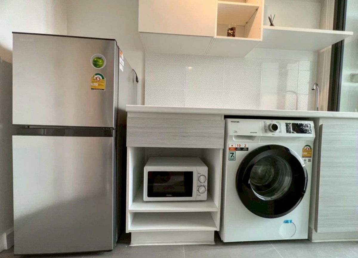 picture Beautiful room, city views. 2 bedrooms, 1 bathroom, 18th floor, ready to move in. Metro Sky Prachachuen - 3/10