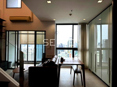 Condos for rent : Duplex Nice Room Fully furnished Good Location BTS Phaya Thai 60 m. & Airport Link Phaya Thai 60 m @ Ideo Q Phayathai 