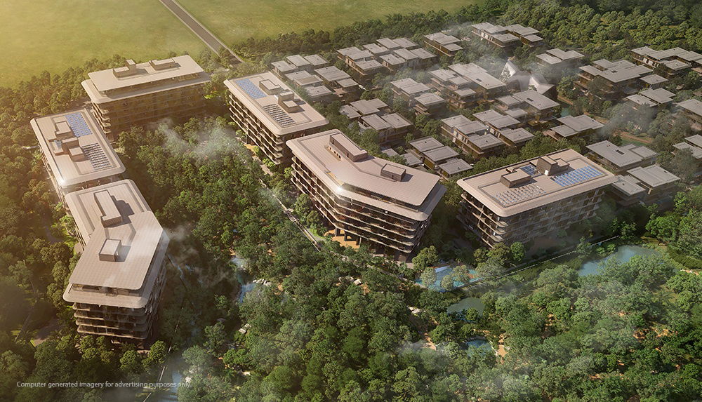 picture For Rent: Mulberry Grove The Forestias Condo, a luxurious 1-bedroom condo with 62.86 sq.m. of living space and a natural setting. @70,000 Baht - 5/5