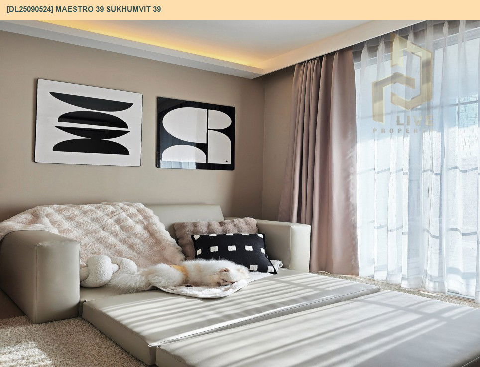 picture DL25090524 Condo for rent, Maestro 39 Sukhumvit 39 near BTS Phrom Phong, ready to move in, call urgently 0800343450 LineID @655ebbvc - 6/15