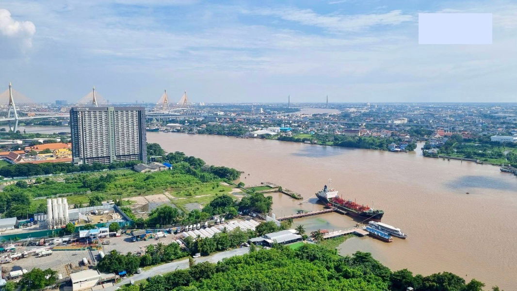 picture For Sale: Lumpini Park Riverside Rama 3 – Corner Unit with Stunning River View  Experience riverside living along the Chao Phraya River at Rama 3 - 9/10