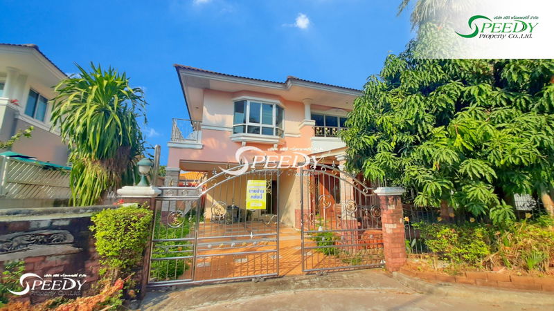 Houses for sale : Two-story detached house in Samut Prakan, spacious area, corner unit, good condition, ready to move in ✨