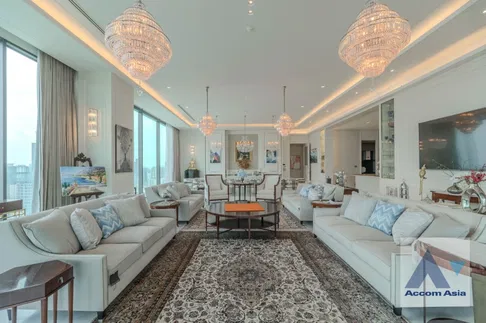 🔼🔽 AccomA 📩 Penthouse,Private Swimming Pool 4 BR Condominium @The Residences at Sindhorn Kempinski Hotel Bangkok (AA40147)