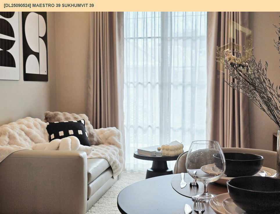 picture DL25090524 Condo for rent, Maestro 39 Sukhumvit 39 near BTS Phrom Phong, ready to move in, call urgently 0800343450 LineID @655ebbvc - 2/15