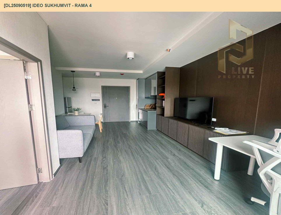 รูป DL25090519 ให้เช่าคอนโด ไอดีโอ สุขุมวิท - พระราม 4 (IDEO Sukhumvit - Rama 4) ใกล้ - พร้อมเข้าอยู่ โทรด่วน 0656133286 LineID @897iyzll - รูปที่ 5/13