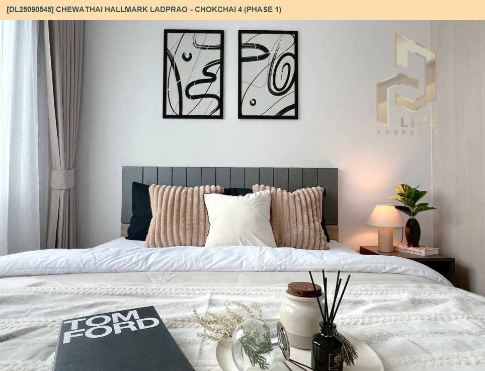 picture DL25090545 Condo for rent, Chewathai Hallmark Ladprao - Chokchai 4 near รถไฟฟ้า 3 สาย, ready to move in, call urgently 0614453194 LineID @162cjixi - 14/17