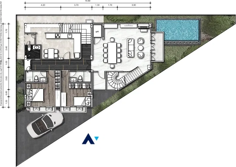 picture 🔼🔽 AccomA 📩 Partly Furnished 4 BR House @House  in compound (AA29887) - 13/15