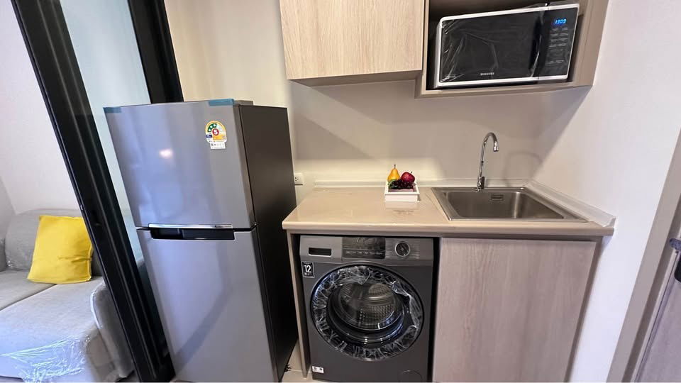picture Condo for rent: Dcondo Shine, Thammasat University **Fully furnished, ready to move in** with washing machine. Line ID: @ppagent - 12/23