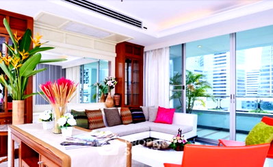 Condos for rent Silom and Sathorn Road : 2-BR Condo at Suan Phinit Place near BTS Chong Nonsi (ID 399891)