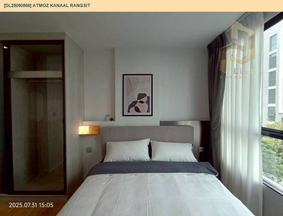 รูป DL25090566 ให้เช่าคอนโด แอทโมซ คาแนล รังสิต (Atmoz Kanaal Rangsit) ใกล้ - พร้อมเข้าอยู่ โทรด่วน 0614453194 LineID @162cjixi - รูปที่ 6/11