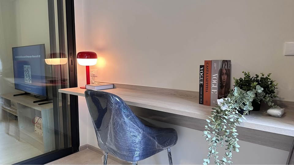 picture Condo for rent: Dcondo Shine, Thammasat University **Fully furnished, ready to move in** with washing machine. Line ID: @ppagent - 4/23