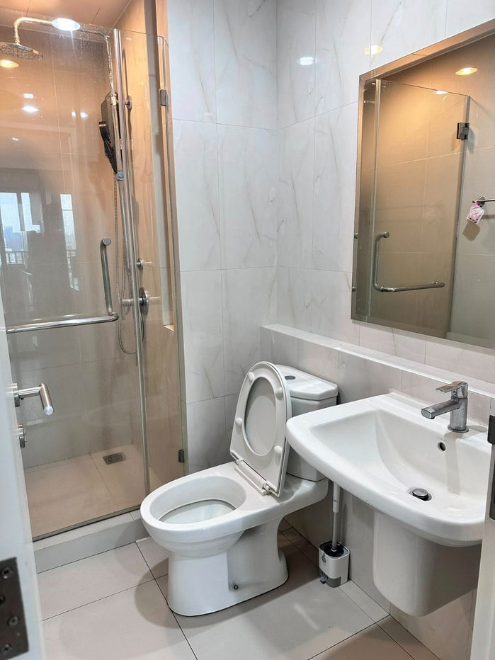 picture ✨ Washing machine included! Niche MONO Mega Space Bangna Condo, 1 bedroom, 31 sq m, 27th floor, only 12,000 baht. 🏡💖 - 5/5