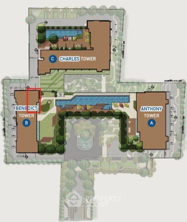 picture 3-BR Condo at The Saint Residences near MRT Phahon Yothin (ID 1445833) - 18/20