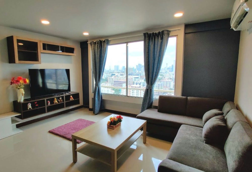 picture Condo For Rent | 2 Bedrooms 1 Bathroom “Ratchada Orchid” 71 Sq.m. Near MRT Sutthisan - 1/7