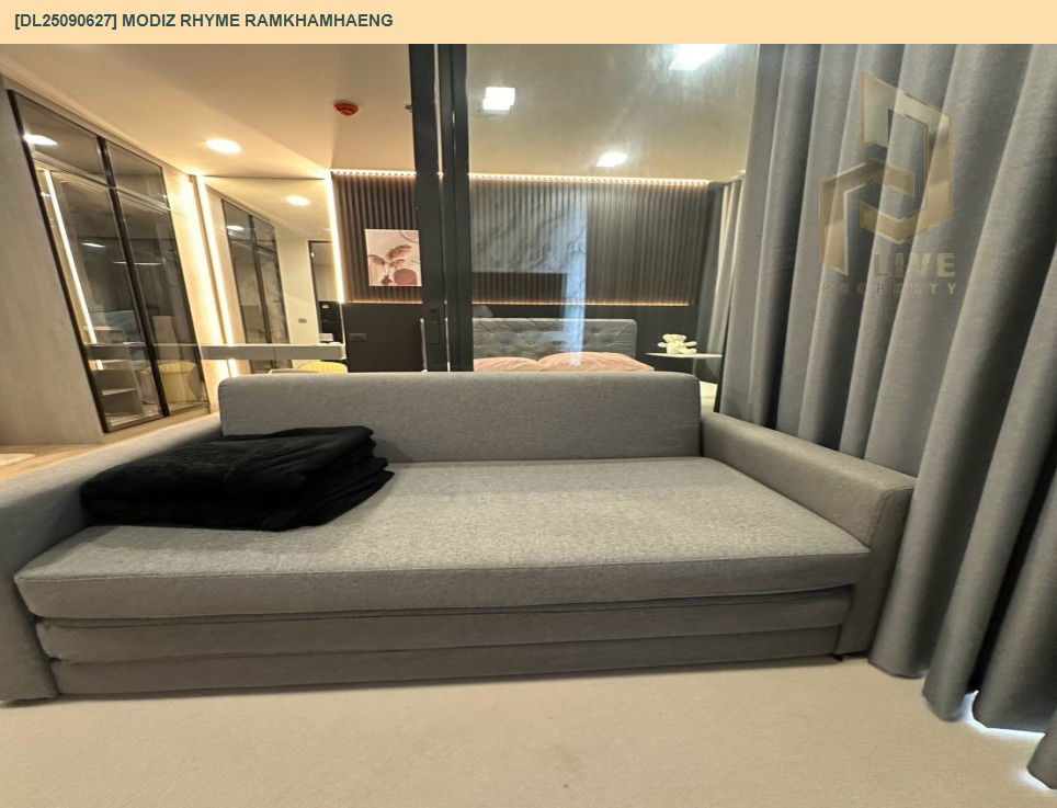 picture DL25090627 Condo for rent, Modiz Rhyme Ramkhamhaeng near MRT รามคำแหง, ready to move in, call urgently 0614453194 LineID @162cjixi - 14/18