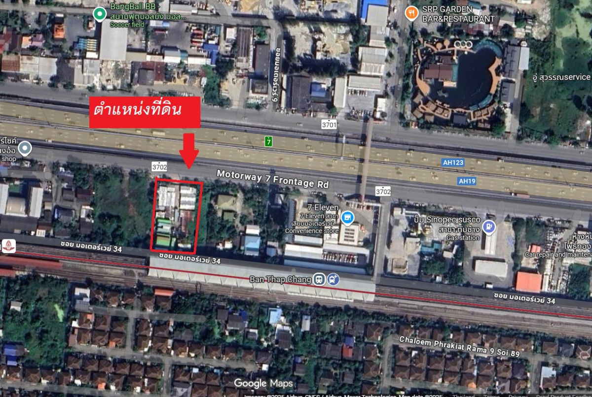 รูป ให้เช่าที่ดินถมแล้ว ทำเลทอง ติดรถไฟฟ้า ARL สถานีบ้านทับช้าง !!!  670 ตร.วา หน้ากว้างติดถนนกว่า 40 ม.   - รูปที่ 7/8
