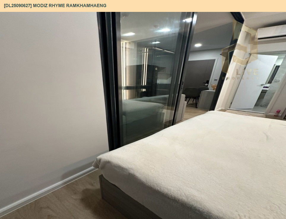 picture DL25090627 Condo for rent, Modiz Rhyme Ramkhamhaeng near MRT รามคำแหง, ready to move in, call urgently 0614453194 LineID @162cjixi - 13/18