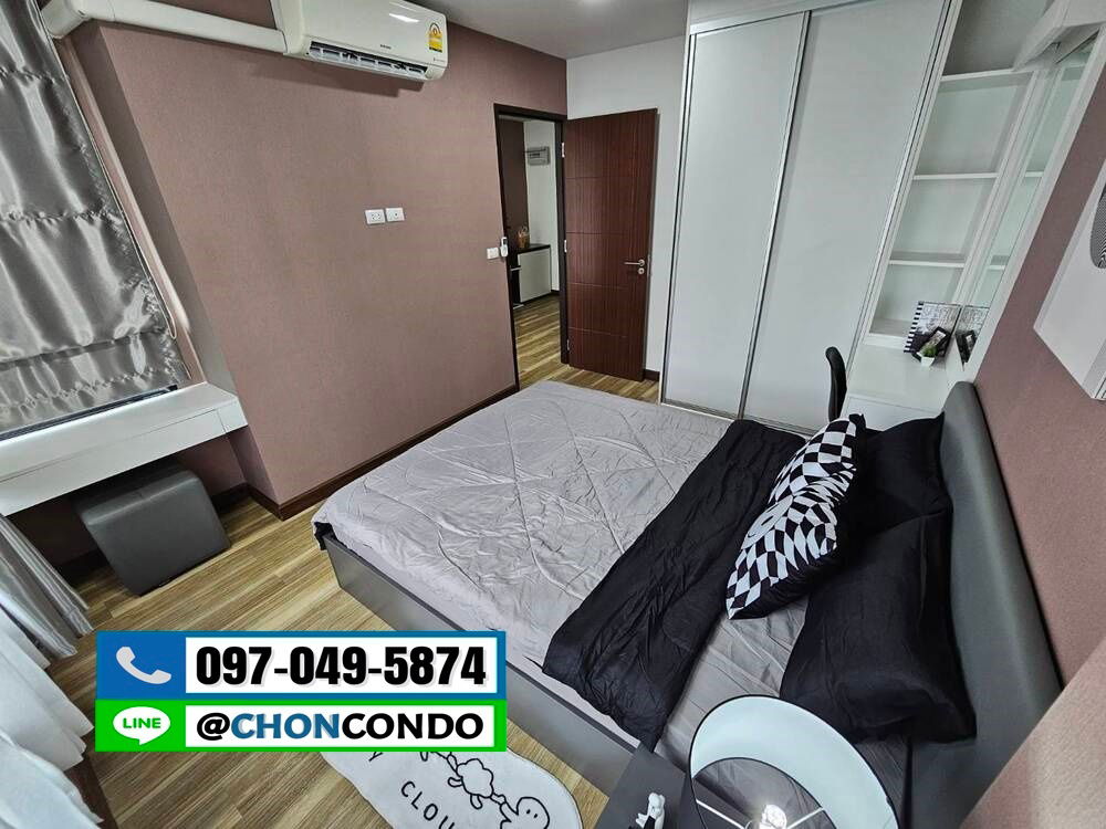 รูป Harmonest  บางแสน ชั้น4 ตึกC ---------เครื่องใช้ไฟฟ้าครบทั้งห้อง--------Tel 097-049-5874 (Line: @choncondo มี@ด้วย) - รูปที่ 8/14