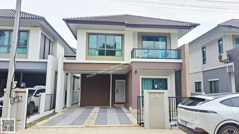 บ้านเดี่ยวให้เช่า : ให้เช่าบ้านเดี่ยว 2 ชั้นในหมู่บ้านกาญจน์กนก 12 ใกล้โรงเรียนนานาชาติ Unity โทร 082-532-3935