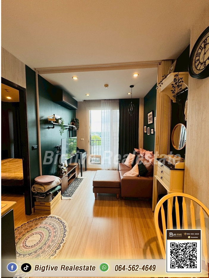 picture A68-075 Condo for rent at Chrisma Ramintra, 7th floor, 34 sq m., fully furnished, ready to move in, near Fashion Island✨ - 1/13