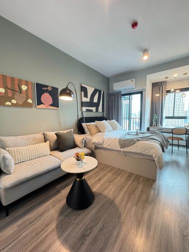 Studio condo for rent, 25 sqm, Ideo Ramkhamhaeng - Lam Sali Station