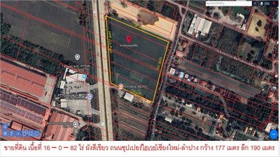 รูป น่าซื้อไว้ ที่ดินติดถนนซุปเปอร์ไฮเวย์เชียงใหม่ เนื้อที่ 16 -0 - 82 ไร่ ขายเหมายกแปลง 115 ล้าน พร้อมโอน อ.สารภี เชียงใหม่ - รูปที่ 1/7