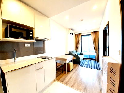 Condos for rent BTS Udom Suk : 🔥For rent🔥 Newly unit on 25th floor with king size bed at Ideo Mobi Sukhumvit 66