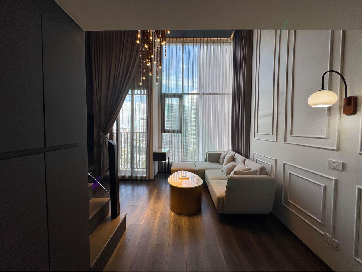 picture 🎉 For Rent Condo KNIGHTSBRIDGE SPACE RATCHAYOTHIN Building 1, Floor 19,Duplex, Room size 38 sqm - 3/8