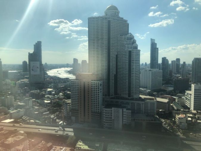 Office for rent at JTC Jewelry Trade Center, Silom, BTS Surasak, river view, city view, corner unit, BTS Sala Daeng, BTS Chong Nonsi