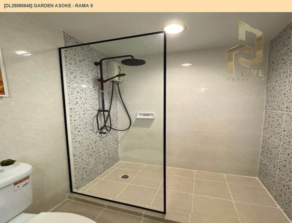 picture DL25090646 Condo for sale, Garden Asoke - Rama 9 near MRT พระราม 9 , ready to move in, call urgently 0656133286 LineID @897iyzll - 16/20