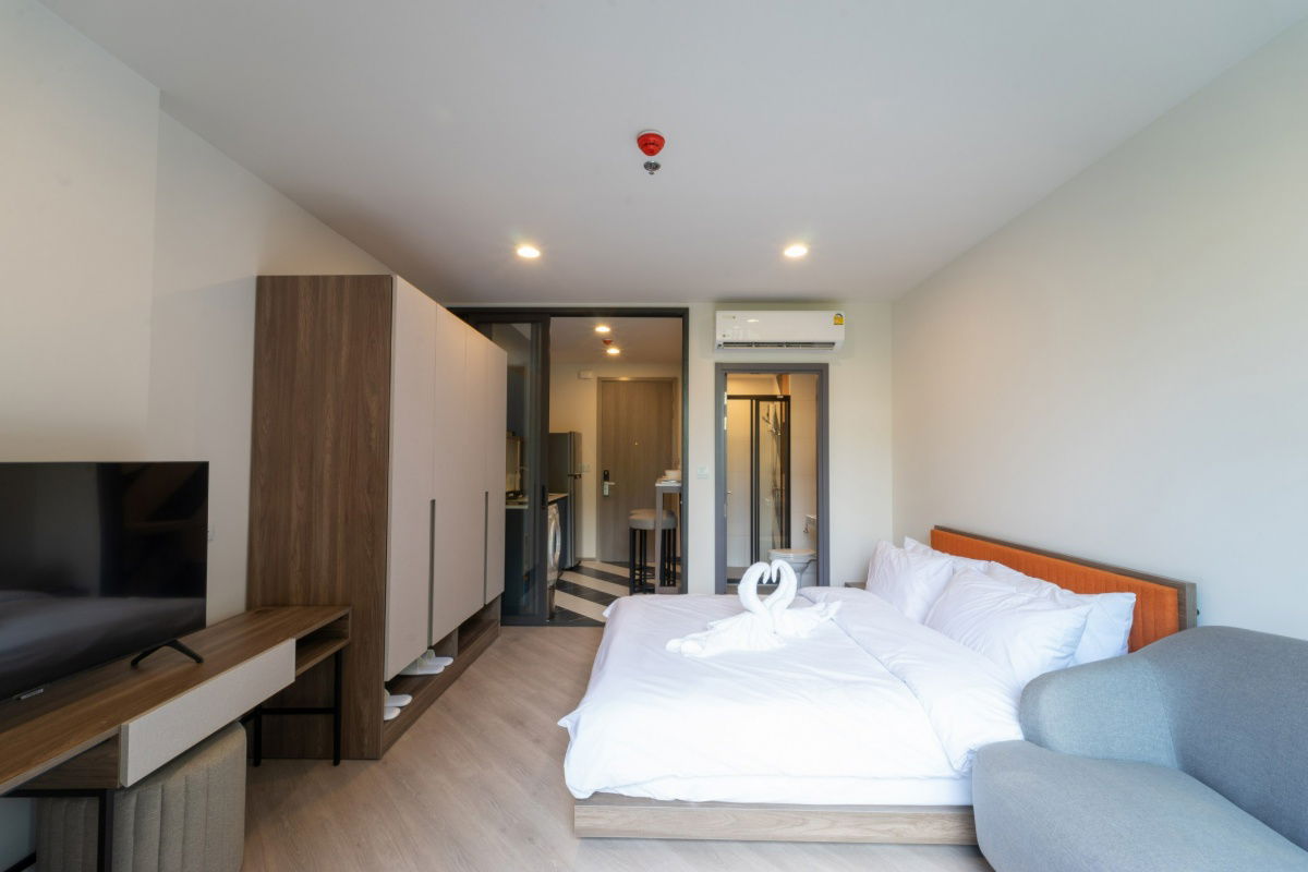 รูป PFD-06080 ให้เช่าคอนโด เดอะ เบส สะพานใหม่ ( THE BASE Saphanmai ) นัดชมห้อง ■ line : @propertyfinder - รูปที่ 2/11