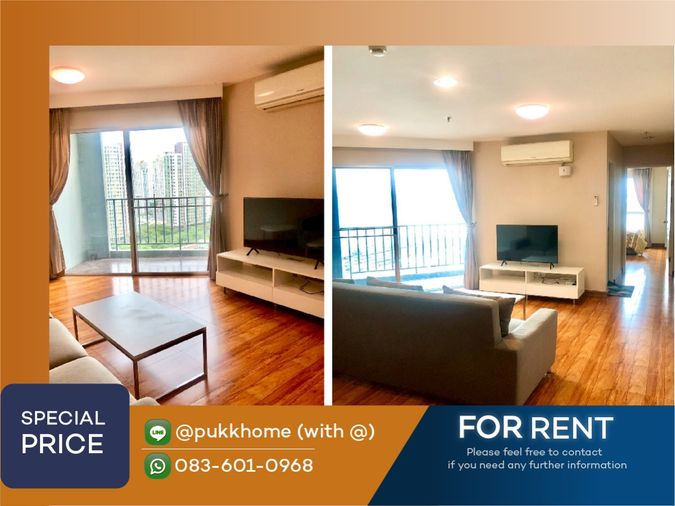 Belle Grand Rama 9 ✨ห้อง Layout ห้องนั่งเล่นกว้าง 📞 Line : @pukkhome (with @)