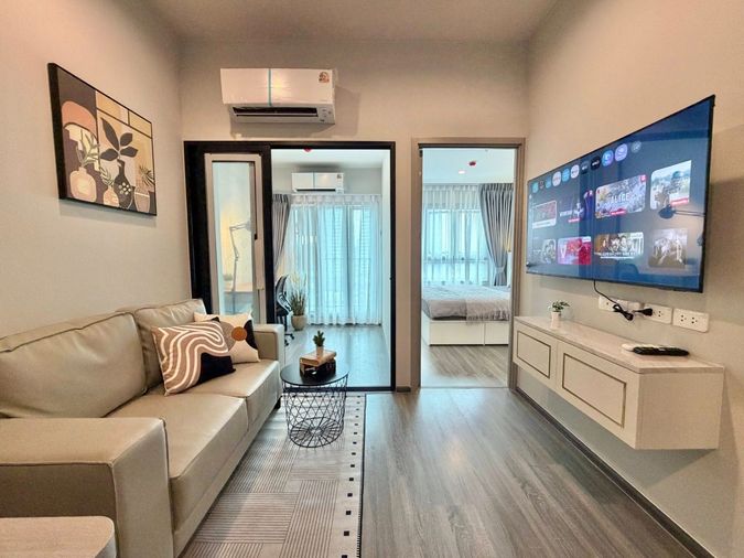 🚩ให้เช่า IDEO รามคำแหง ลำสาลี สเตชั่น ✨1 Bed Plus 34 ตร.ม.✨เฟอร์ครบ พร้อมห้องทำงาน | ใกล้เดอะมอลล์บางกะปิ | 50ม. ถึง MRTลำสาลี