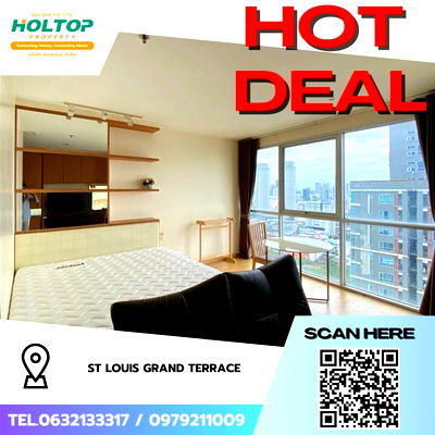 เช่าคอนโด BTS เซนต์หลุยส์ : #Z2466💥190968🔥ให้เช่าคอนโด St Louis Grand Terrace