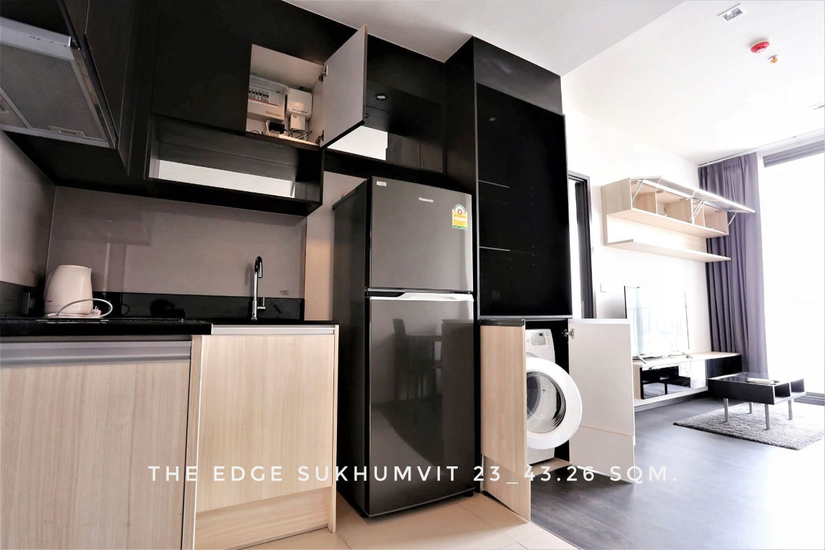 รูป 🎉Ready to RENT, The Edge Sukhumvit 23 corner unit unblocked view near BTS/MRT, Terminal 21 - รูปที่ 6/9