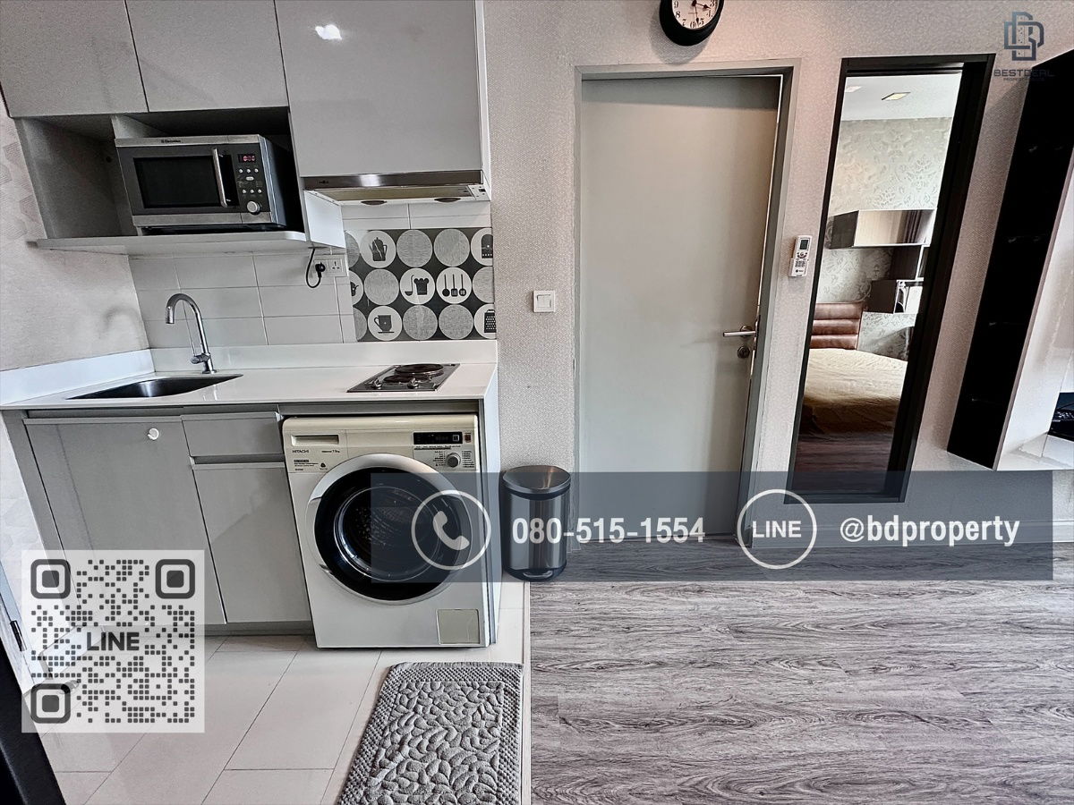 รูป Bestdeal ให้เช่า 1 ห้องนอน 31 ตรม.ราคา 16,000/เดือน เฟอร์นิเจอร์และเครื่องใช้ไฟฟ้าครบ“IDEO MOBI RAMA 9” ใกล้MRT และ เซ็นทรัลพระราม 9 เพียง 80ม. - รูปที่ 11/13