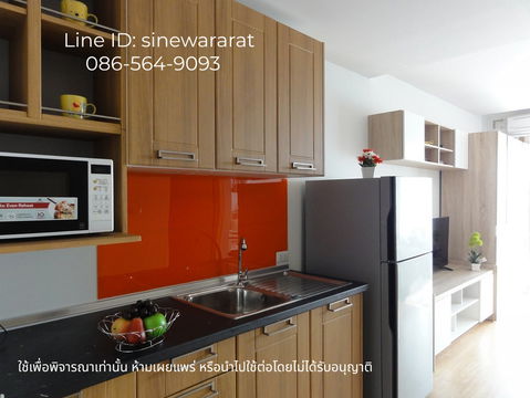 Call : 086-662-8262 Condo Iris Avenue Onnuch-Wongwaen Near Suvarnabhumi Airport 28 sq.m 1 Bed Fully furnished
