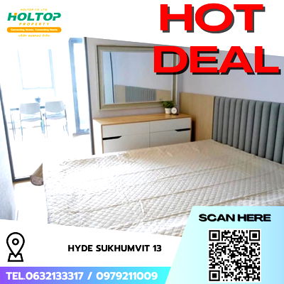 คอนโดให้เช่า : #R6661 🎉 290968 ให้เช่าคอนโด Hyde Sukhumvit 13