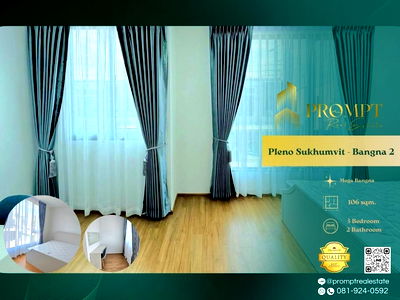 Houses for rent เทสโก้โลตัส บางพลี : OP01953 - Pleno Sukhumvit - Bangna 2