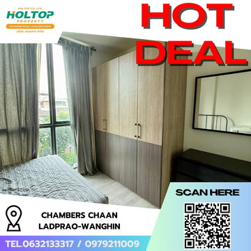#R6679  🎉 290968 Condo for rent CHAMBERS CHAAN Ladprao-Wanghin