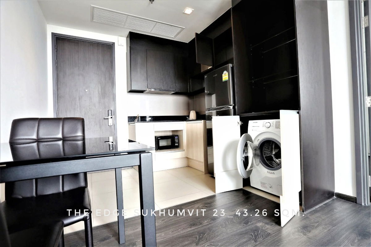 รูป 🎉Ready to RENT, The Edge Sukhumvit 23 corner unit unblocked view near BTS/MRT, Terminal 21 - รูปที่ 5/9