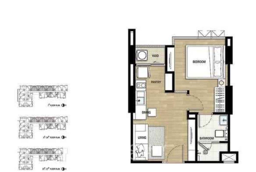 รูป คอนโด 1-ห้องนอน ที่ เดอะ รูม สุขุมวิท 69 ใกล้ BTS พระโขนง (ID 2327430) - รูปที่ 8/8