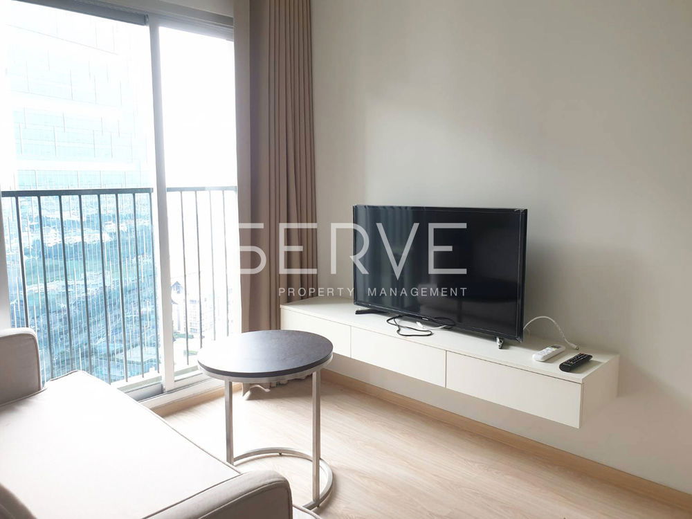 picture Nice View & Nice Location 1 Bed High Fl. 25+ Next to MRT Thailand Cultural Centre 80 m. / For Rent-Noble Revolve Ratchada 2 - 1/10