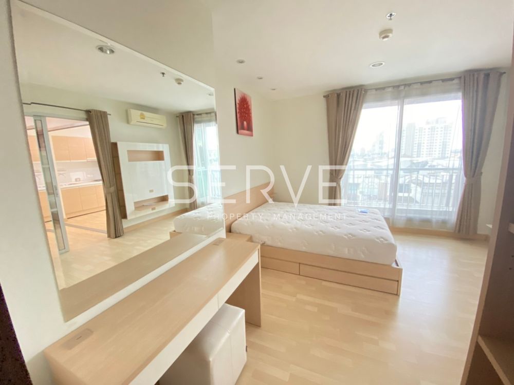 picture Large Room 1 Bed Seperated kitchen Perfect Location MRT Ratchadaphisek 0 m. / Condo For Rent-Rhythm Ratchada - 3/14