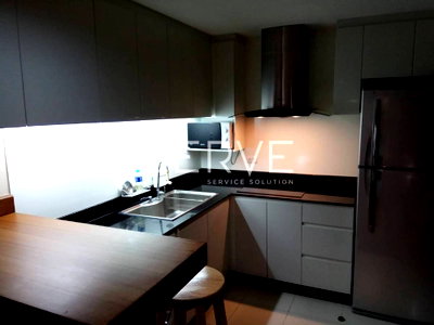 คอนโดให้เช่า : 2 Beds with Bathtub Large Room Good Location MRT Phra Ram 9  500 m. and CentralPlaza / For Rent-Belle Grand Rama 9