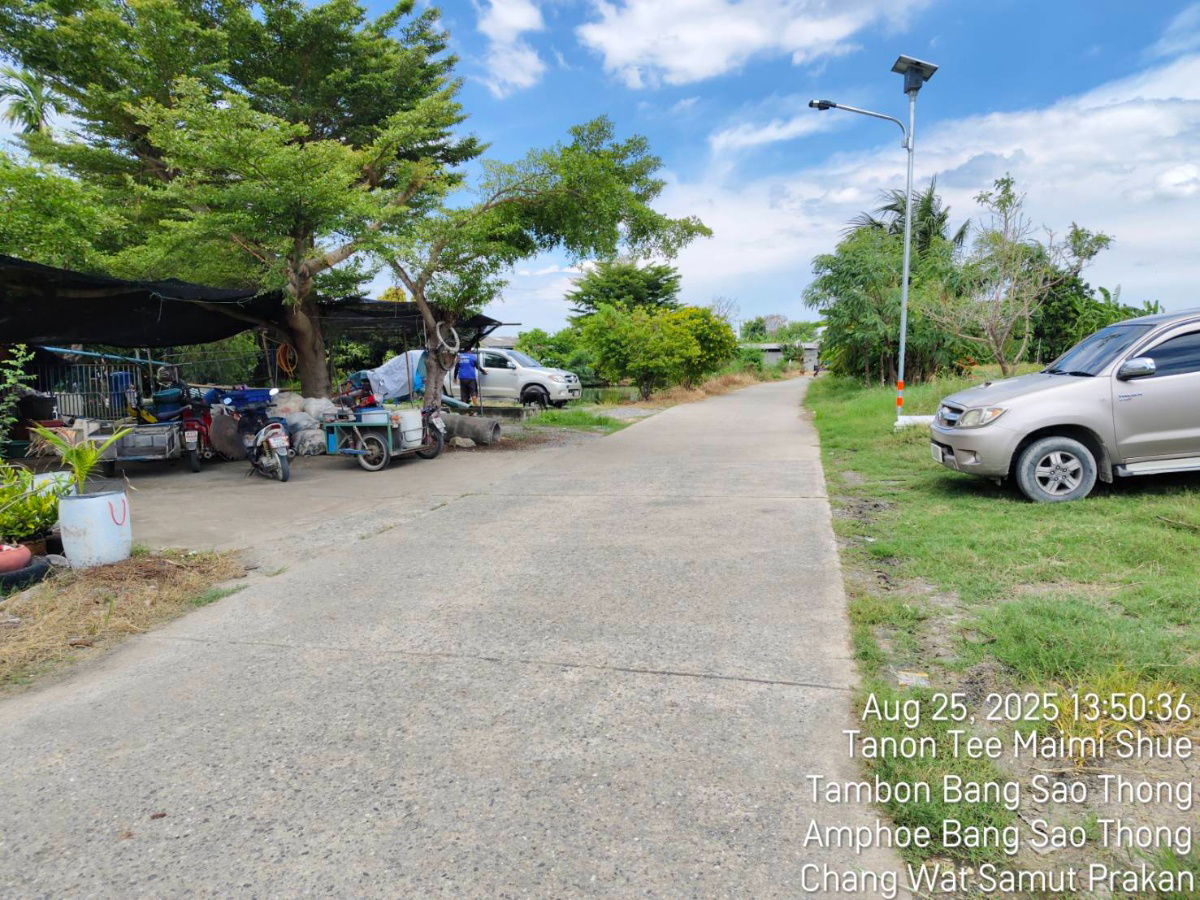 รูป ที่ดินเปล่า 230ไร่ ต.บางเสาธง อ.บางพลี ใกล้สนามบินสุวรรณภูมิ - รูปที่ 5/5