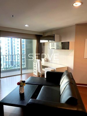Condos for rent : 2 Beds with Bathtub Large Room Good Location MRT Phra Ram 9  500 m. and CentralPlaza / For Rent-Belle Grand Rama 9