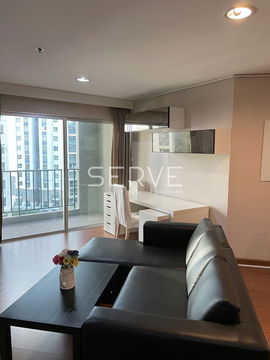 2 Beds with Bathtub Large Room Good Location MRT Phra Ram 9 500 m. and CentralPlaza / For Rent-Belle Grand Rama 9